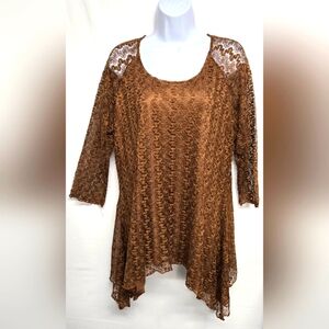 Indian Soul L Gold Lace Tunic